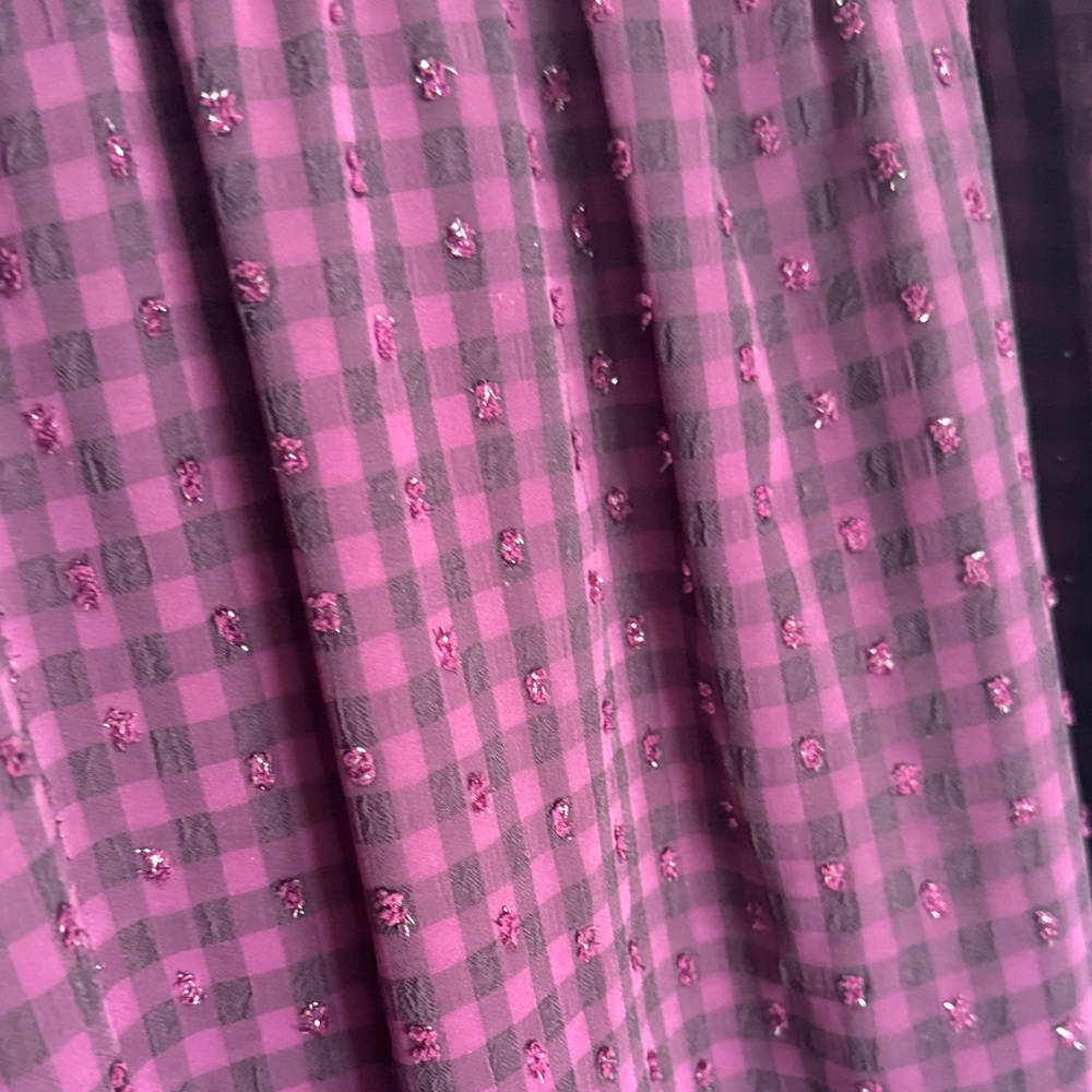 Universal Thread Deep Purple Checkered Long Sleev… - image 4